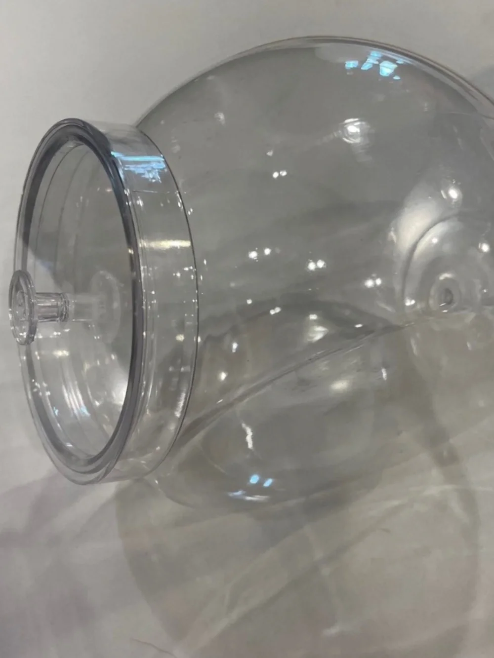 Clear Plastic Cookie Candy Jar With Lid